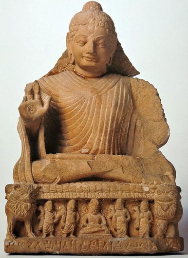 seated Buddha, 3rd century, Saheth-Maheth 