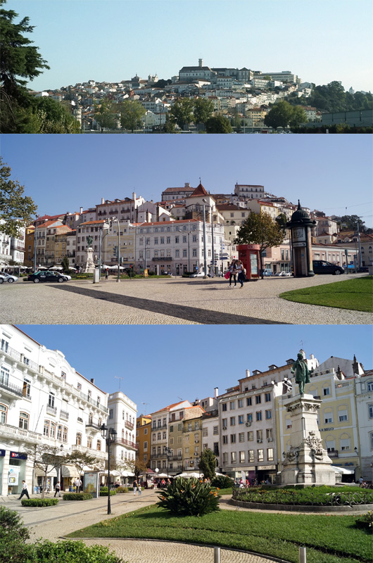 a whole view of the Coimbra old city
